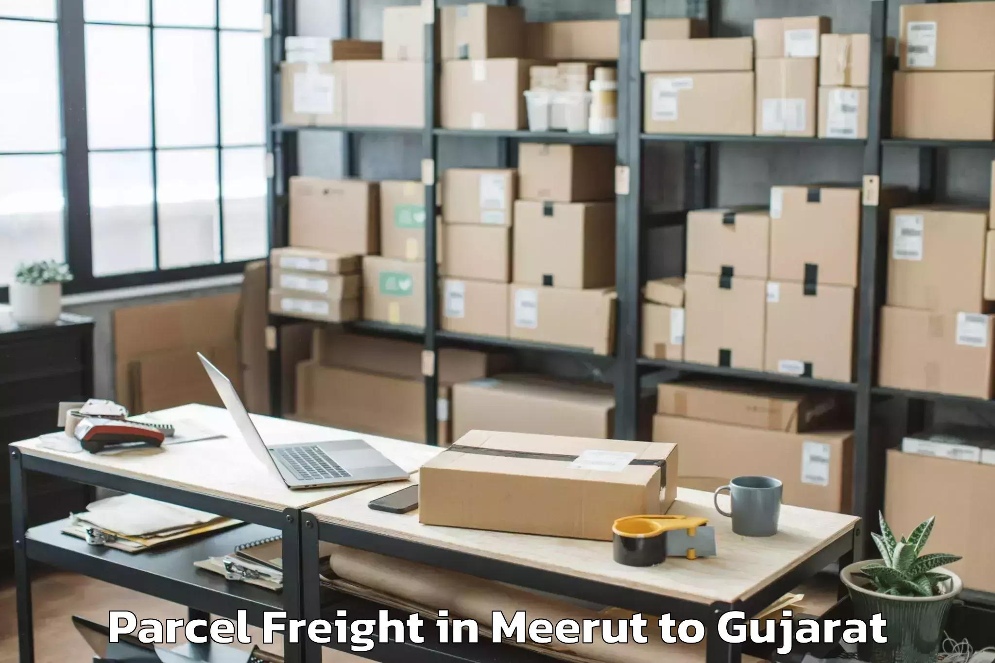 Book Meerut to Bantwa Parcel Freight